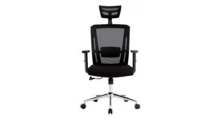 SILLA Q-CONNECT ERGONOMICA RESPALDO ALTO Y REPOSACABEZA AJUSTABLE EN ALTURA 1180+100X630X625 MM