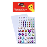 GOMETS FIGURAS ADHESIVAS CRISTAL FIGURAS COLORES SURTIDOS SET DE 9,5 X 16 CM FIXO KIDS
