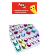 GOMETS FIGURAS ADHESIVAS CRISTAL FIGURAS COLORES SURTIDOS SET DE 9,5 X 16 CM FIXO KIDS