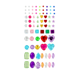 GOMETS FIGURAS ADHESIVAS CRISTAL FIGURAS COLORES SURTIDOS SET DE 9.5 X 18 CM FIXO KIDS