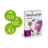 PAPEL A3 100 GR. NAVIGATOR PRESENTATION 500 HOJAS CIE 169 FSC ECOLABEL TONER Y TINTA CALIDAD PROFESIONAL