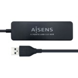 HUB USB 2.0 AISENS A 4 PUERTOS USB 2.0