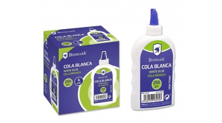 PEGAMENTO COLA BLANCA BISMARK 250ML.