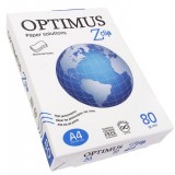 PAPEL A4  80 GR. OPTIMUS ZCLIP 500 HOJAS CIE 161 ECF FSC ECOLABEL PEFC - REY OFFICE