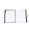CUADERNO A4 TAPA PLASTICO CUADRO 5 MM  100 HOJAS 80 GR 5 SEPARADORES MICRO EXECUTIVE . LIDERPAPEL
