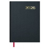 AGENDA 2026 ENCUADERNADA DOHE SINTEX DIA PAGINA 14x20 CM. NEGRO FSC