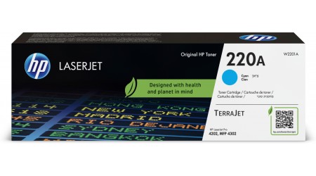 TONER H.P. W2201A 220A CYAN 1,8K LASERJET PRO 4202, 4302 ORIGINAL