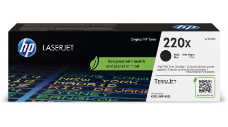 TONER H.P. W2200X 220X NEGRO 7,5K LASERJET PRO 4202, 4302 ORIGINAL