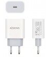 CARGADOR DE PARED USB-C PD3.0  20W CARGA RAPIDA BLANCO AISENS