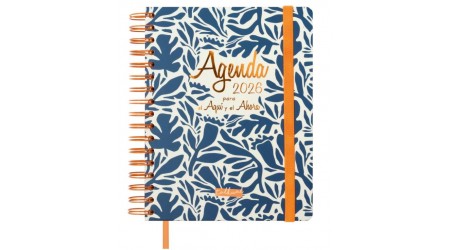 AGENDA 2026 ESPIRAL FINOCAM TALKUAL AQUI A5 21 x 14,8 CM DIA PAGINA TAPA EXTRA DURA.