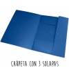 CARPETA GOMAS A4 OXFORD COLORES SURTIDOS 3 SOLAPAS  ETIQUETA EN LOMO