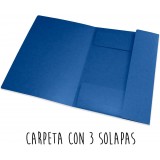 CARPETA GOMAS A4 OXFORD COLORES SURTIDOS 3 SOLAPAS  ETIQUETA EN LOMO