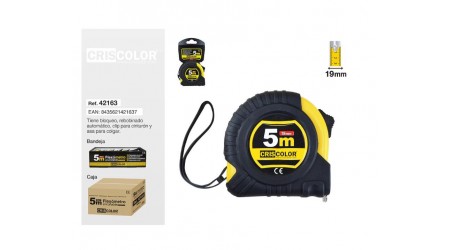 FLEXOMETRO DE 5 MT x 19 MM. DE ANCHO