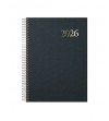 AGENDA 2024 ESPIRAL SEGOVIA 14x20 CM DIA PAGINA NEGRO