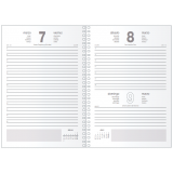 AGENDA 2025 ESPIRAL SEGOVIA 14x20 CM DIA PAGINA BURDEOS