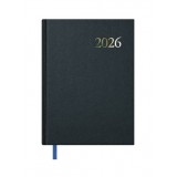 AGENDA 2025 ENCUADERNADA SEGOVIA 14x20 CM SEMANA VISTA NEGRO 11116