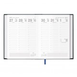 AGENDA 2025 ENCUADERNADA SEGOVIA 14x20 CM SEMANA VISTA NEGRO 11116