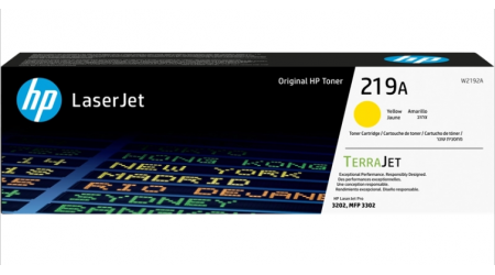 TONER H.P. Nº 219A AMARILLO W2192A HP COLOR LASER JET PRO 1200 PAG HEWLETT PACKARD ORIGINAL