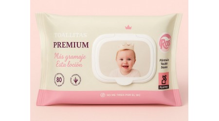 TOALLITAS HUMEDAS PREMIUM 80 UNIDADES CON ALOE VERA