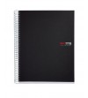 CUADERNO ESPIRAL MIQUELRIUS A4 NOTEBOOK 8 MICRO.TAPA PP A4 200H 70G CUADRIC.5X5 NEGRO