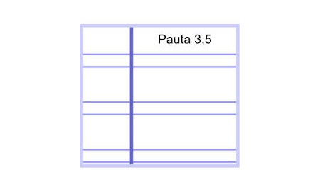 RECAMBIO ESCOLOFI A4 PAUTA 3,5  100 H. 4 TALADROS C/MARGEN