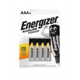 PILAS ENERGIZER ALKALINE POWER AAA LR03   4 UNIDADES