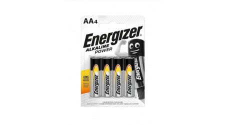 PILAS ENERGIZER ALKALINE POWER AA LR6 4 UNIDADES
