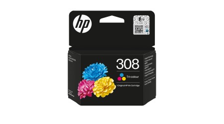 CARTUCHO H.P. Nº 308 COLOR PARA DESKJET 2900 / 4300 / ENVY 6110 / 6120 / 6130 SERIES 120 PAG. ORIGINAL