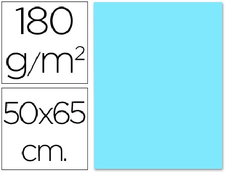 CARTULINA 50X65 CM LIDER AZUL CLARO 180 GR