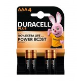 PILAS DURACELL PLUS POWER BOOST ALCALINAS AAA LR03 4 UNIDADES
