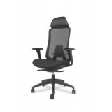 SILLA OPERATIVA FEDO RESPALDO MALLA SYNCRO AUTOPESANTE SLIDER BRAZOS 4D NEGRA