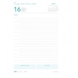 AGENDA 2026 ESPIRAL FANCY A6 170x145 MM DIA PAGINA AZUL