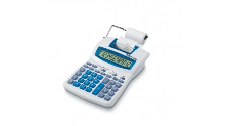 CALCULADORA IMPRESORA IBICO 1214X, blanco/azul  152 × 55 × 218 mm