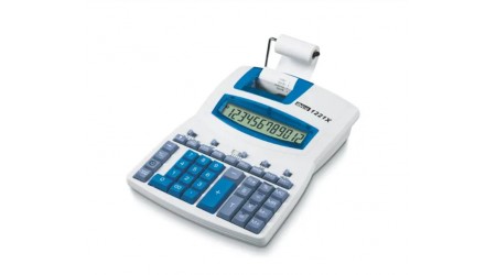 CALCULADORA IMPRESORA IBICO 1221X, blanco/azul  212 × 64 × 278 mm