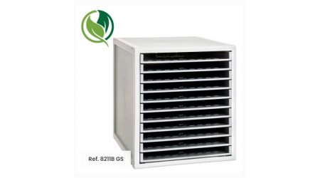 FICHERO ORGANIZADOR SOBREMESA 11 CAJONES GRIS ARCHIVO 2000