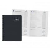 AGENDA 2026 ESPIRAL INGRAF ROMA 15 x 21 CM DIA PAGINA NEGRO