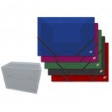 CARPETA GOMAS PLASTICO PP A4 SOLAPAS BISMARK TRANSLUCIDO SURTIDO 213040