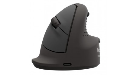 RATON ERGONOMICO VERTICAL OPTICO EQUIP INALAMBRICO COLOR NEGRO USO DIESTRO