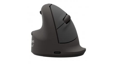 RATON ERGONOMICO VERTICAL BREYTA PLUS BLUETOOTH ZURDOS NEGRO - BATERIA RECARGABLE - TAMAÑO MEDIO "M"  FELLOWES