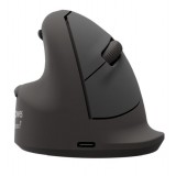 RATON ERGONOMICO VERTICAL BREYTA PLUS BLUETOOTH ZURDOS NEGRO - BATERIA RECARGABLE - TAMAÑO MEDIO "M"  FELLOWES