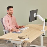 TOMA DE CORRIENTE EMPOTRABLE 1 PUERTO (230 V), 1 PUERTO USB-A Y 1 PUERTO USB-C . CABLE DE ALIMENTACIÓN DE 2 MT BLANCO - FELLOWES