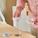 TOMA DE CORRIENTE EMPOTRABLE 1 PUERTO (230 V), 1 PUERTO USB-A Y 1 PUERTO USB-C . CABLE DE ALIMENTACIÓN DE 2 MT BLANCO - FELLOWES