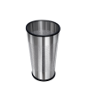 PAPELERA METAL CROMADA CILINDRICA 50 CM. ALTO X 26 CM. DIAMETRO