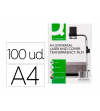 TRANSPARENCIAS A4 Q-CONNECT PARA LASER Y FOTOCOPIADORA 100 UNIDADES