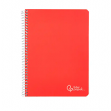 CUADERNO A5 TAPA DURA CUADRICULA 4 MM 80H 90 GR. WITTY TAPA DURA COLORES SURTIDOS