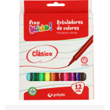 ROTULADOR COLORES FIXO KIDS CLASICO 12 UNIDADES SURTIDOS