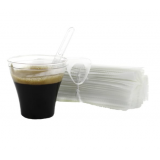 PALETINA DE PLASTICO PARA CAFE EMBOLSADA INDIVIDUALMENTE PAQ. 50 UDS.