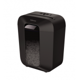 DESTRUCTORA FELLOWES LX50 9 HOJAS 17 LITROS NEGRA PARTICULAS P-4 CICLO 5 MINUTOS - USO OCACIONAL