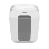 DESTRUCTORA FELLOWES LX50 9 HOJAS 17 LITROS BLANCO PARTICULAS P-4 CICLO 5 MINUTOS - USO OCACIONAL