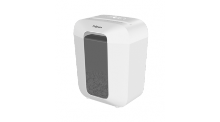 DESTRUCTORA FELLOWES LX50 9 HOJAS 17 LITROS BLANCO PARTICULAS P-4 CICLO 5 MINUTOS - USO OCACIONAL